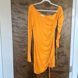 Lena Mini Dress in Tangerine Orange